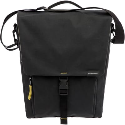 New Looxs ® Tulum Single - Enkele Fietstas - 100% Gerecycled Polyester - Afneembare Fietstas Enkel - Geschikt voor Elektrische Fietsen - 16 liter - Schoudertas - Zwart