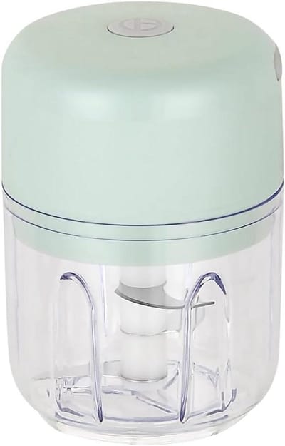 Mini Foodprocessor - Keukenmachine Hakker - Snel Ingrediënten Snijden - Draadloos USB Oplaadbaar - 250ml Capaciteit - Groen