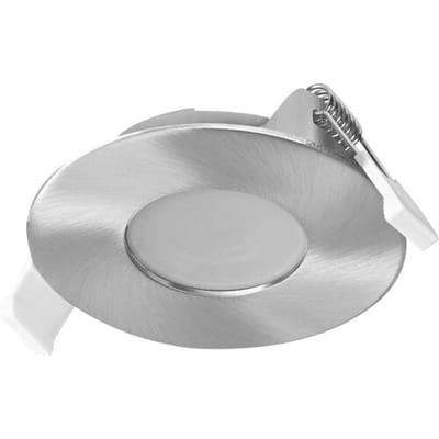 OSRAM Spot Set LED inbouwspot, 4,9W, 200lm, 2700K, Ø85mm plafondspot, 120°, satijnnikkel, aluminium, warm wit, set van 3