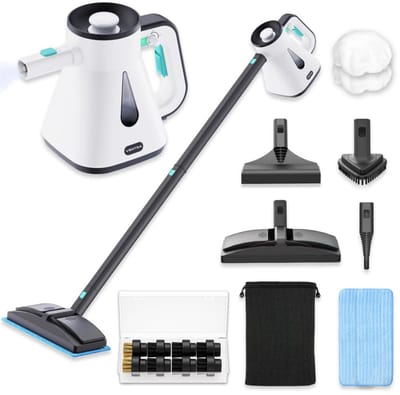 VENTRA® 2-in-1- Stoomreiniger - Dry/Wet - Handstoomreiniger - Steam Cleaner - Stoomdweil - 7m Kabel – 900ml – 140°C - 21 Delig