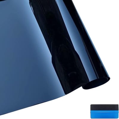 Hoogwaardige Ultra Gloss Zwarte Vinyl Folie met Ventilatieopeningen voor Auto en Motor - 100 x 300 cm, Perfect voor Carrosserie en Interieur