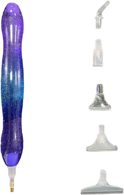 Hars Diamant Schilderij Pen Set met 6 Vervangbare Boren voor DIY Knutselen en Nail Art