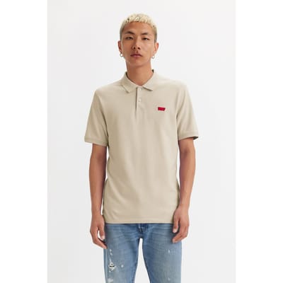 Levi's Slim Housemark Polo Shirt Maat: S | Poloshirts Outlet | Heren | Beige