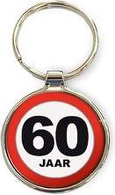 Miko - Sleutelhanger - 60 Jaar - Rond