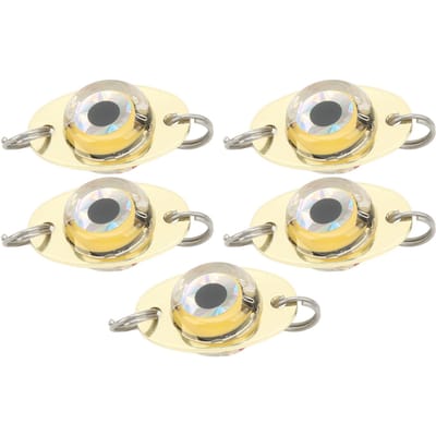 5 Stuks Onderwater Elektronische Vislokker Lamp Corrosiebestendig ABS LED Vis aaslamp voor Zoutwater Rode Verlichting beige