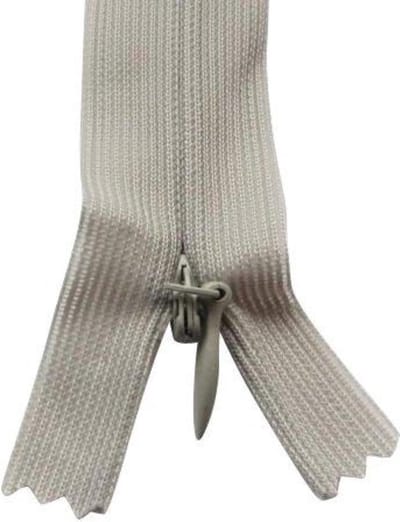 Ykk Blinde Rits Naadverdekt, Parel Grijs, 60 cm, Per Stuk.