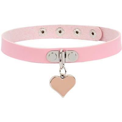 Dames Sexy Riem Choker Ketting - Zwart Rood Roze Hart Hanger Sleutelbeen Sieraden Accessoire Voor Dames Ideaal Meisjes Cadeau white