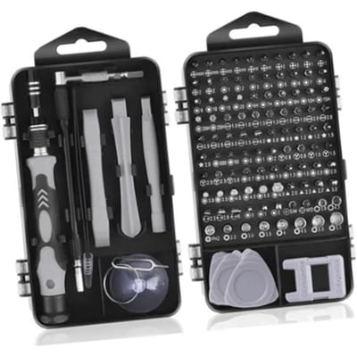 115-delige Onderhoudsschroevendraaierset Reparatiekit Sterk Magnetisch Hoge Hardheid Multifunctioneel Gereedschap gray