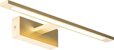 QAZQA jerre - Design LED Wandlamp voor binnen voor badkamer - 1 lichts - D 13.5 cm - Goud/messing -