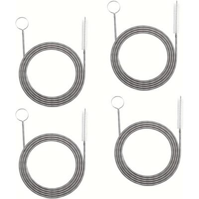 4 Pièces Brosses Longues pour Drain, Brosses Flexibles pour Déboucher les Canalisations, Brosses de Nettoyage Ultra-fines, Brosses pour Tuyaux d'Arrosage pour Toilette, Voiture, Meuble-lavabo 4pcs