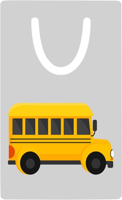 Hacebo® - Bussen metalen boekenlegger - Auto - Buschauffeurs - Schoolbus - buschauffeuse Bladwijzer boekenleggers - 7.6 cm x 5cm