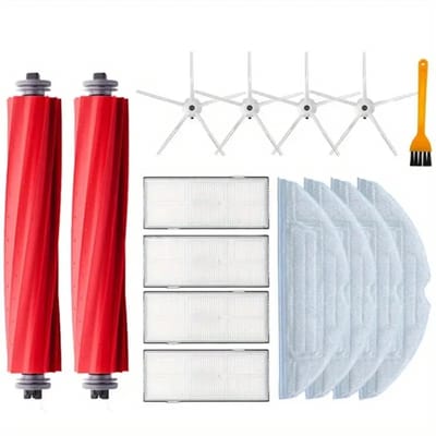 15st Hoofdrol Borstel Mop Doek Hepa Filter Zijborstel Geschikt voor XiaoMi Roborock S7 S70 S75 S7Max S7MaxV Stofzuiger Reserveonderdelen Accessoires