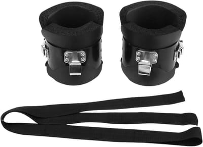 Trainingslaarzen - Inversie laarzen - Buikspiertraining thuis - Dubbele bescherming - ca. 18x15x9cm - Zwart