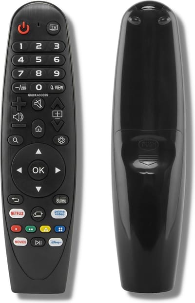 Geschikt voor LG AKB75855501 | AN-MR18BA | AN-MR19BA | AN-MR20GA | AN-MR21GA | AN-MR22GA | LG Magic Remote | Vervangend LG TV afstandsbediening | Zonder spraakherkenning