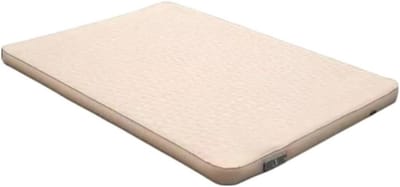 Luchtbed Zelfopblazend - Slaapmatje Kampeerbed - Buiten Slapen - Verstelbare Stevigheid - Double - Beige