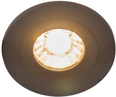 QAZQA xena - Moderne Inbouwspot voor badkamer - 1 lichts - Ø 78 mm - Zwart -