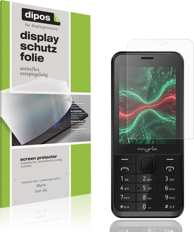 dipos – 4x Matte Beschermfolie geschikt voor Myria Sun 3G | Krasbestendige & antireflecterende Screenprotector Ultra-Thin