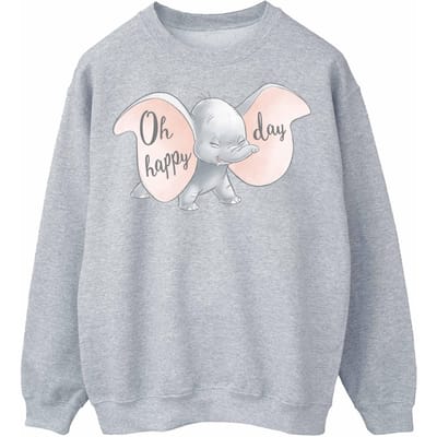 Disney Dames/Dames Dumbo Happy Day Sweatshirt (Sportgrijs)