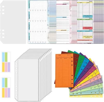 107-delige A6 Budget Sheets - Budget Binder, Cash Envelopes en Maandelijkse Kostenorganisatie voor Efficiënt Geldbeheer en Besparen