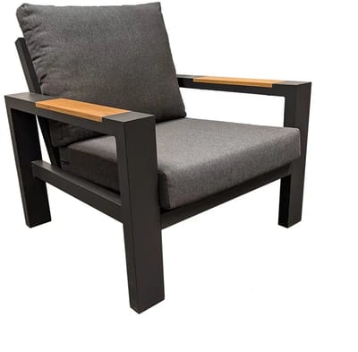 Buitengewoon Boet Benton Lounge Tuinstoel - Antraciet