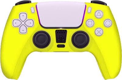 PS5 Controller Skin Silicone Hoes Playstation 5 - Geel - Cover - Hoesje - Siliconen skin case