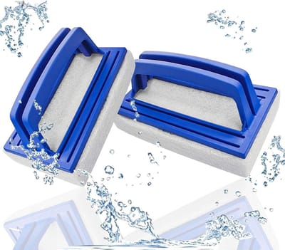 2 Stuks Pool Sponsborstels, Muurborstel en Reinigingsgereedschap voor Zwembaden, Spa's en Whirlpools