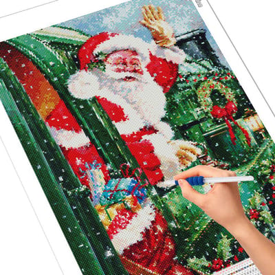 Diamant schilderij Kerstman 5D DIY volledige boor diamant borduurwerk cartoon kruissteek kerst home decor cadeau Full Square 20X30CM