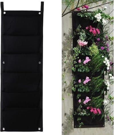 New Age Devi - Verticale tuin - 2 stuks | outdoor | Planter bag voor balkon, muur en meer | Kruiden en planten
