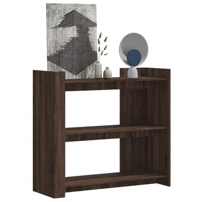 vidaXL - Wandtafel - 100x35x90 - cm - bewerkt - hout - bruin - eikenkleurig