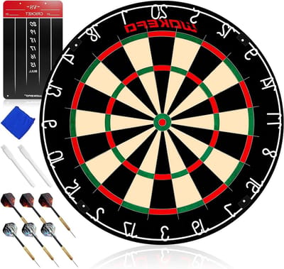 Dartbord Set - Wedstrijd Bord - Huis Bar Spel - Varkenshaar Sisal - 48 cm Diameter - Standaard Kleur