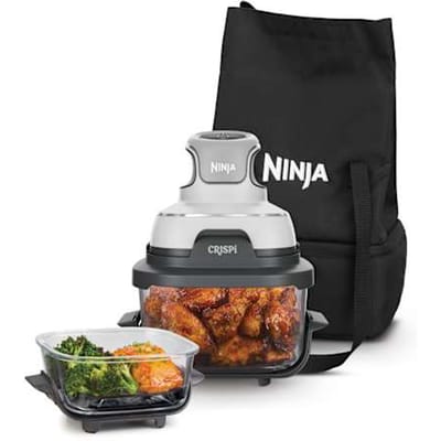 Ninja CRISPi 4-in-1 Airfryer met glazen vershoudschalen - Incl. Draagtas | FN102EU | van SharkNinja