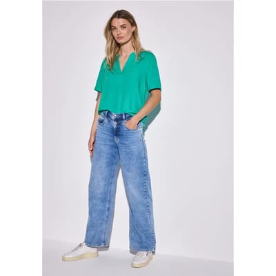 Blouse in effen kleur