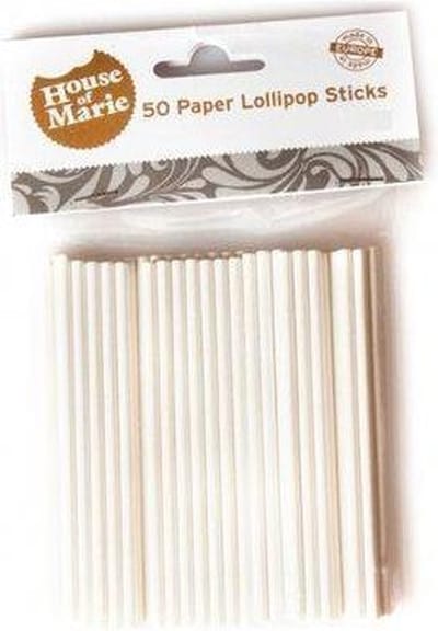 Papieren Cakepop / Lollipop stokjes 10 CM - 50 Stuks
