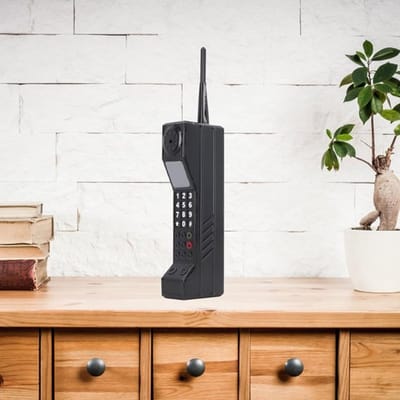 Dailygoods- Telefoon Ornament Retro - Vintage Mobiele Telefoon - Jaren 80/90