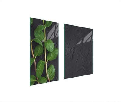 TMK ArtDeko Serie - Glazen Snijplank/Onderschotel - 75x52 cm - Miëta