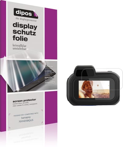 dipos – 4x Beschermfolie geschikt voor banapoy 70YHD5BQUS | Krasbestendige & heldere Screenprotector Ultra-Thin