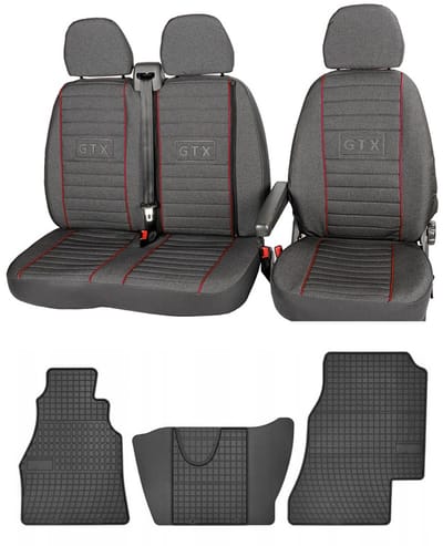 FROGUM Mercedes Sprinter W901-W905 - Automaat Set Stoelhoezen en Matten - Perfecte Pasvorm - Versterkt & Geurloos - Eenvoudige Montage