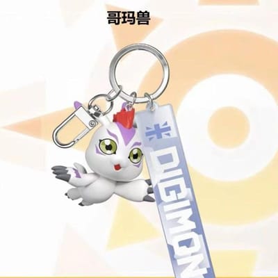 Digimon Adventure Anime Figuren Agumon Gabumon Japanse Anime Verschillende Stijlen Van Leuke Cartoon Anime Karakters Stereo Sleutelhanger beige