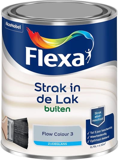 Flexa - Strak In De Lak Buitenlak Zijdeglans - Flow Colour 3 - Mengverf - 750 Ml