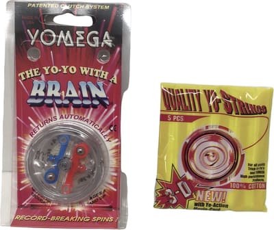 jojo met set van 5 touwtjes Yomega YoYo with a Brain - Professional Beginner Trick Yo Yo with Ball Bearing