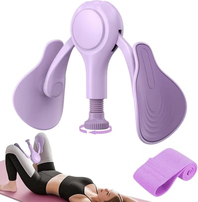 Bekkenbodem Trainer - Dijspier Trainer - Kracht Training - Verstelbare Weerstand - 7-32 kg - Paars