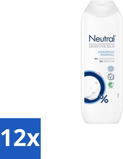 12 x Neutral – Shampoo – Normaal Haar – 250 ml - Gevoelige Hoofdhuid - Normaal Haar - Milde Shampoo - 0% Parfum - 0% Kleurstoffen