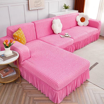 Stretch Bankhoes Hoesdoek Bijzitbank Woonkamer Combinatie Bankhoes All-Inclusive Antislip Vier Seizoenen Universeel 190-230cm