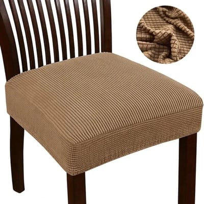 Jacquard Stoelhoezen Rekbaar Effen Kleur Antislip Stoelhoezen Zachte Bankzittinghoes Woonkamer Restaurant Kantoor Hotel 1 PC