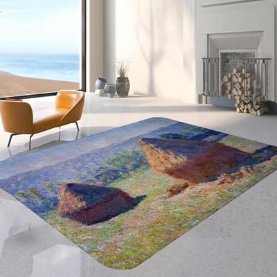 Claude Monet Schilderij Kunst Vloermat Vloerkleed Kamer Slaapkamer Decoratie Balkon Antislip Deurmat Woonkamer Hotel Decor Mat 40x60cm