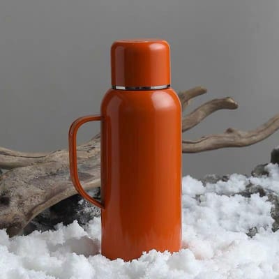 Intelligente thermosbeker met grote capaciteit, kantoor, temperatuur, roestvrijstalen waterbeker, geïsoleerde pot, pot, gestoofde theepot 820ML brown