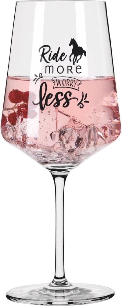 Ritzenhoff Cocktailglas / Wijnglas - Ride More Worry Less - Kristalglas - 544 ml - Luxe Glazen voor Cocktails, Wijnen en Spritz - Geschikt voor de Vaatwasser