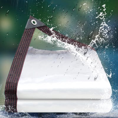 Waterdicht Zeil - Transparant Plastic - Buiten Beschermen - Versterkte Randen - Diverse Maten - Transparant