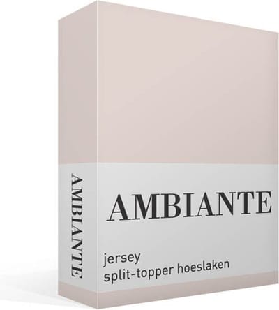 Ambiante Katoen - Splittopper Hoeslaken - 140x200/210 - Zand