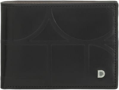 DuDu Up! Portemonnee RFID-bescherming Leer 11 cm - Jongens - Horizontaal - black-taupe